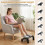 Ergonomic Adjustable Under Desk Foot Rest with Massage Rollers, 6-Level Height Adjustment for Home Use 4