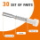 30Pack Window Screen Plunger Latches Window Screen Replacement Plunger Pin Set 5/32 X 1-1/2 Inch for 3/4" Screen Frame 9