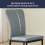 AINPECCA 6PCS Dinning Chairs High Backrest PU Dark Grey 3
