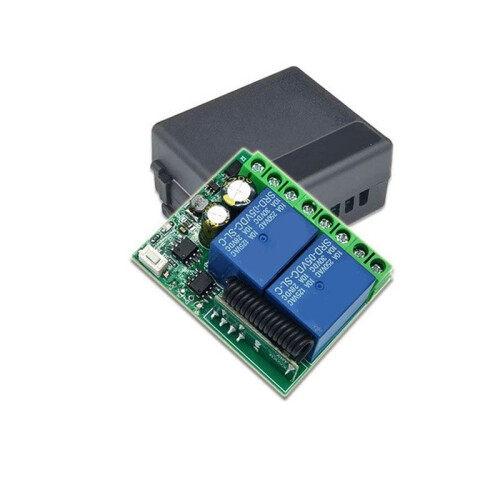 2X 5V 12V 24V 2 Channel Motor Control  Forward Reverse Telescopic Rod Wireless Remote Control  433M
