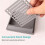 2X Note Dispenser,Sticky Notes Dispenser,Sticky Note Holder with Stencil,3D Printed Notes Holder 3