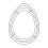 Easter Egg Wreath Frame Metal Wire 11.8 x 15.5 Inch 2