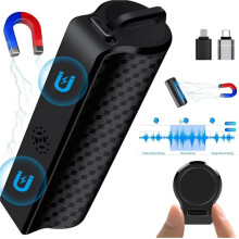 Professional Voice Recorder Digital Audio Dictaphone Waterproof Magnetic 350hous Recording Noise Reduction 32GB Memory