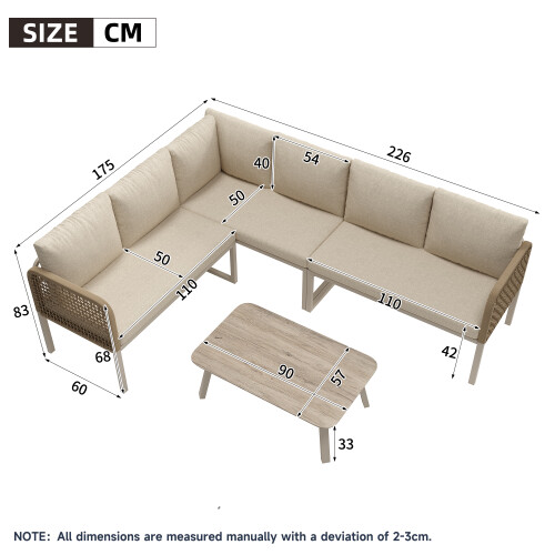 Modular Outdoor Double Chaise Lounge for Patio 1