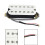 2X Elgitarr Humbucker Pickuper Hals Alnico V Pickup Vit 4