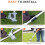 2X Trimmer Handle, Ergonomic Trimmer Handle, Handle Extension with Stand Clamp,Multifunctional Garden Lawn Mower Handle 3