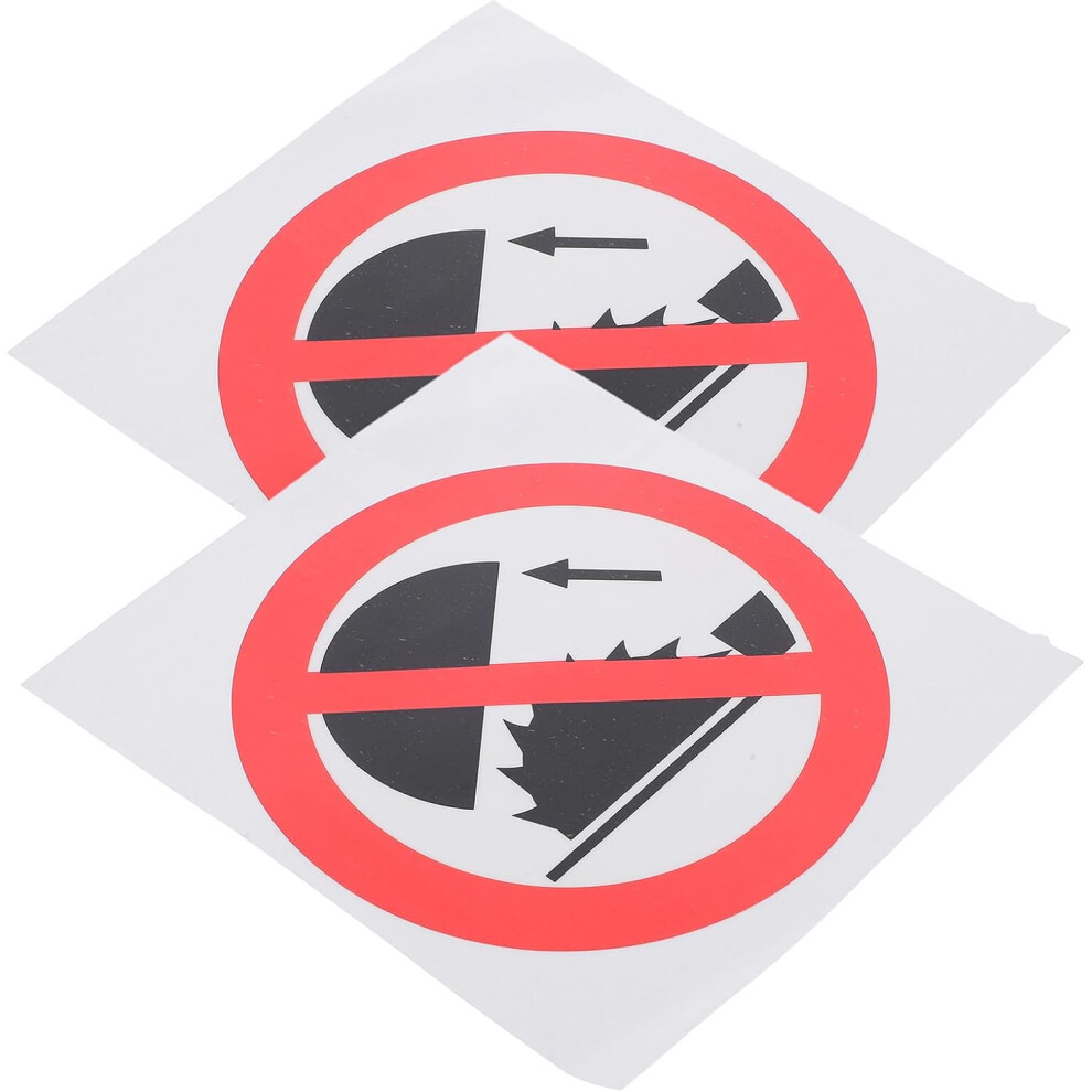 2Pcs Do Not Touch Sticker Warning Caution Adhesive Safety Label For Danger Area Industrial Use Safety Caution Sticker 5455468438073