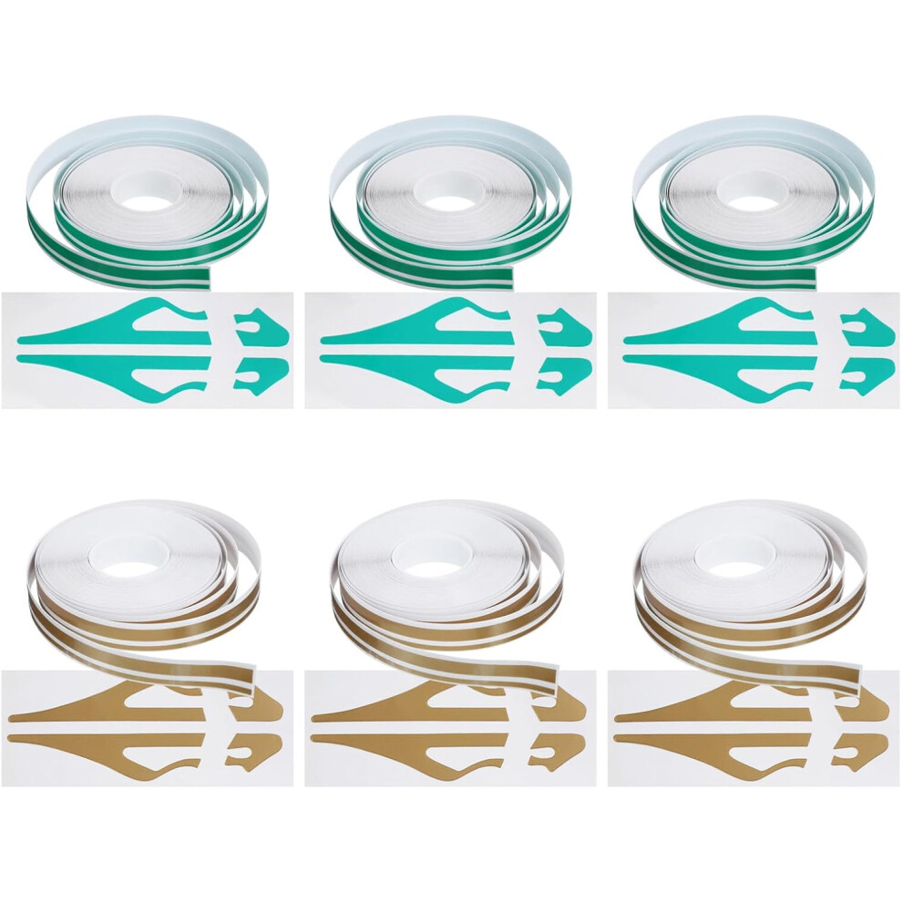 6Sets Car Body Decorative Stickers Of Automotive Pinstriping Tape Vinyl Pinstripe Decals For Car 5455468438103