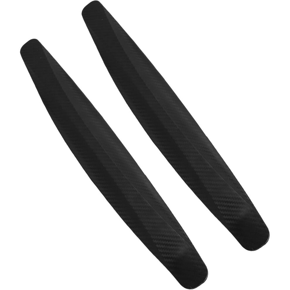 Carbon Fiber Texture 2Pcs Car Bumper Guard Strips Front And Rear Anti-Collision Pvc Bumper Protector Stickers Scratch 5455468515392
