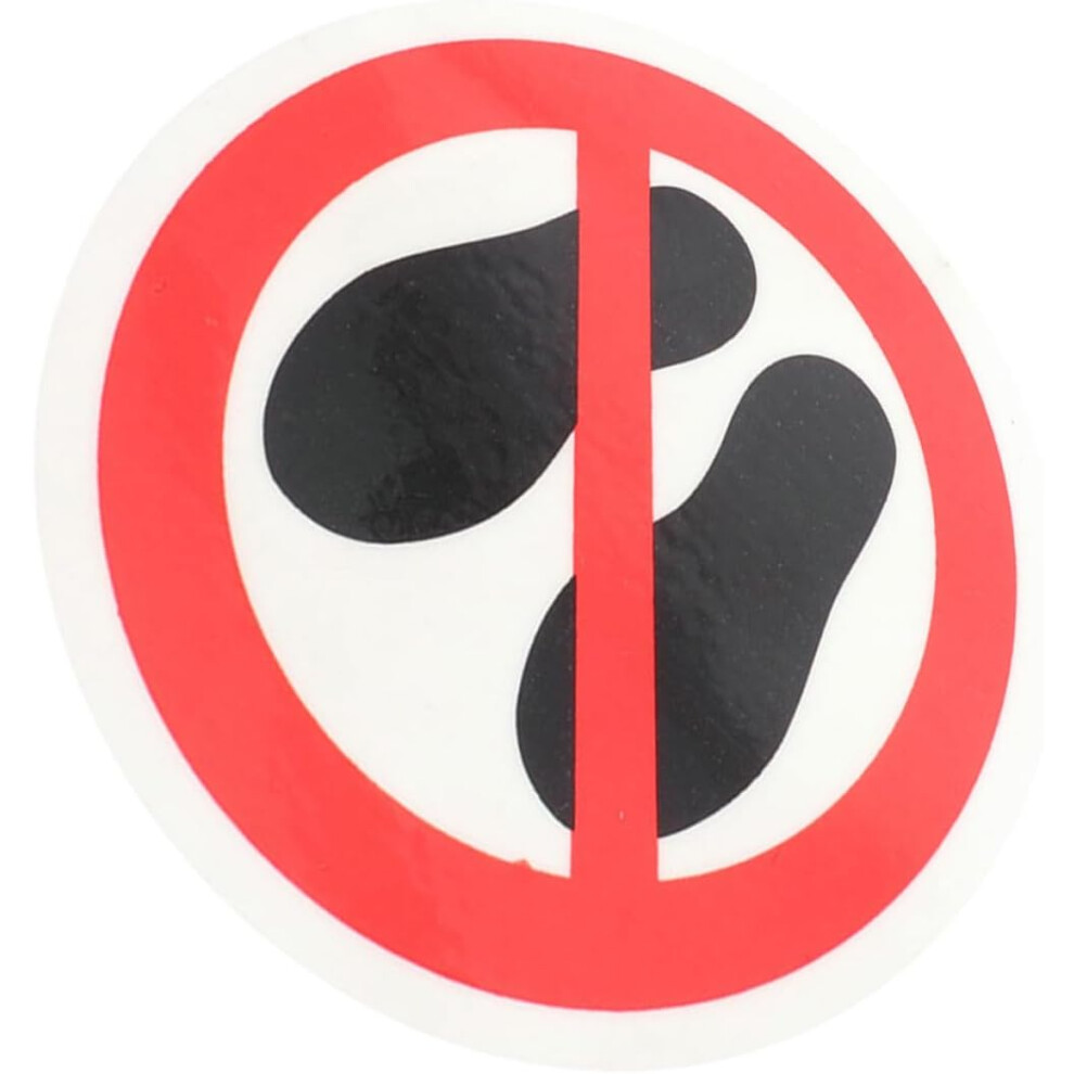 No Step Here Warning Sticker Round Vinyl Decal Safety Caution Sign Industrial No Stepping Label For Workplace And Hazard Areas 5455468438066