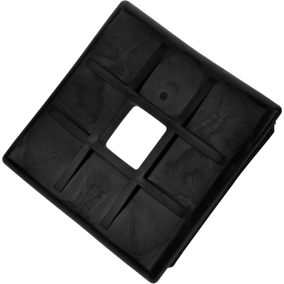 Camper Bumper End Cap 4-Inch Square Rv Bumper Plug Sewer Cover For Travel Trailer Camper Exterior Accessories Black 5455468435362