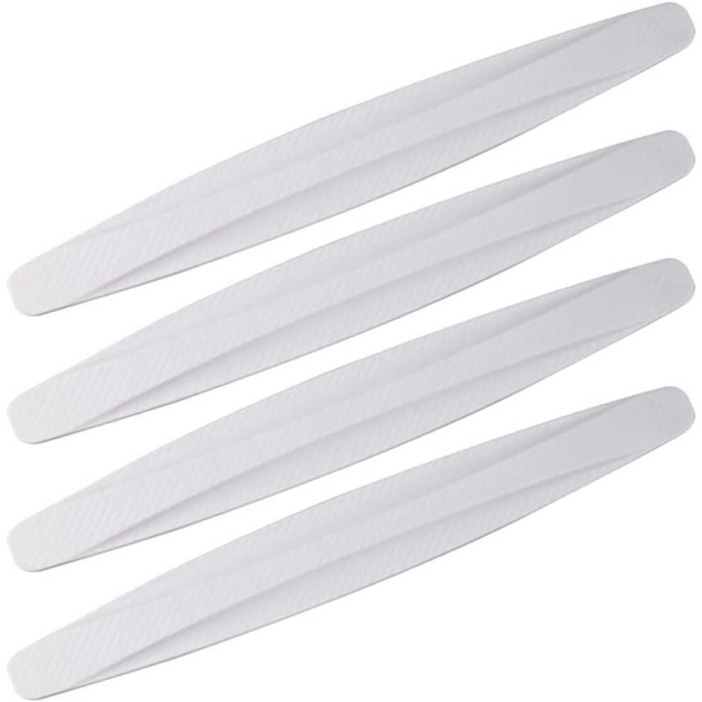 4Pcs Car Bumper Guards Strip Anti-Collision Protective Trim For Front And Rear Bumpers Vehicle Scratch Protector Suitable White 5455468515422
