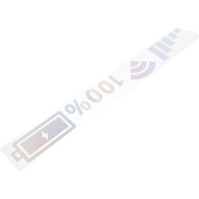 Kreativer Auto-Windschutzscheibenaufkleber 45 cm Regenbogen-Farbverlauf Silber WLAN-Signal-Power-Aufkleber
