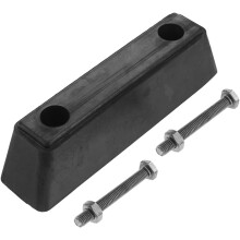 Gummipuffer für LKW-Heckstoßstange, 24 cm, Set, industrieller Heckstoßstangenschutz für Anhängerrampe