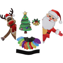Weihnachtsdeko-Aufkleber, Autolichtmagnete für die Weihnachtsfeier, magnetische Kühlschrankaufkleber, Fahrzeugdekoration