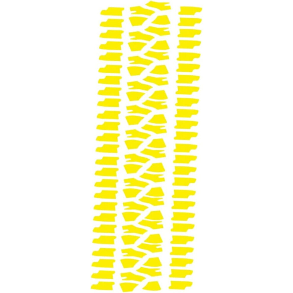 Car Hood Sticker Pvc Automotive Decal Fine Workmanship And Sturdy Material Yellow 5455468436420