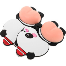 2 Stück Autotürschutzleisten mit Panda-Motiv, weiche Kantenschutzleisten gegen Abrieb, Autotürschutzaufkleber