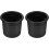 2Pcs Black Plastic Cup Holder Inserts for Rv Motorhome Sofa and Car – 90Mm 1