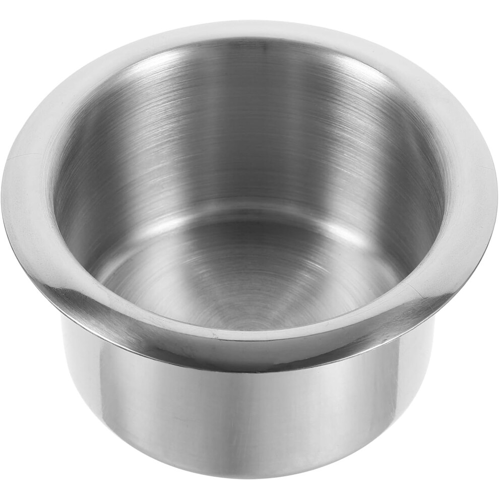 Stainless Steel Car Cup Holder Insert Anti-Spill Cup Holder For Sofa And Vehicle Glossy Finish Silver 5455468445576