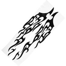 Stück schwarze Flammen-Autoaufkleber 160x29cm wasserfeste Vinyl-Aufkleber Rennflammen-Autoaufkleber