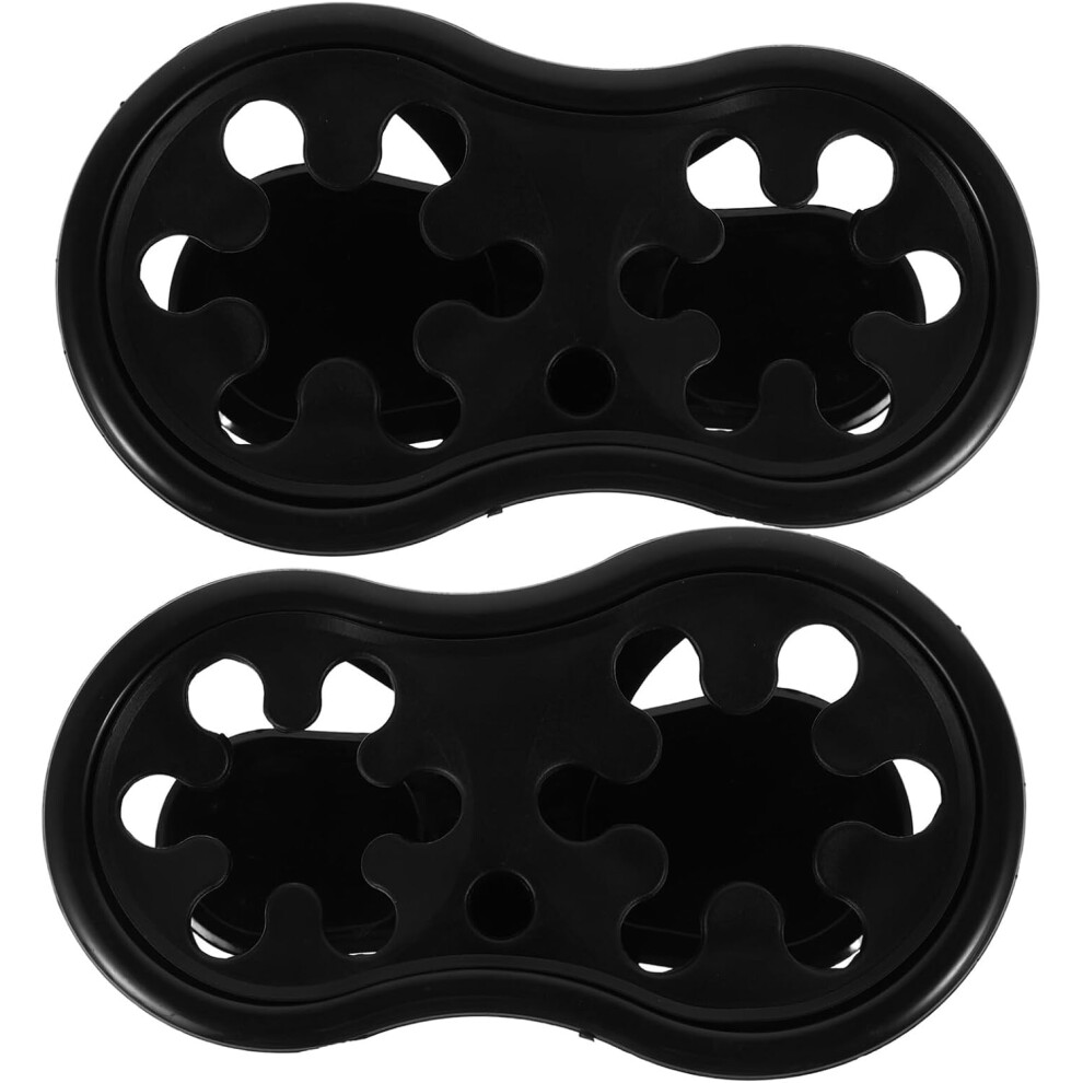 2Pcs Car Cup Holder Replacement For Auto Truck Center Console Beverage Organizer Insert Water Cup Holder Black 5455468445903