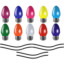 Reflektierende Glühbirnen-Magnetaufkleber, Weihnachtslichter-Magnete fürs Auto, magnetische Autodekorationen für Weihnachten