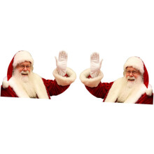 2 Stück Weihnachtsmann-Autoaufkleber, kreative Autofensterdekorationen für die Autoscheibe