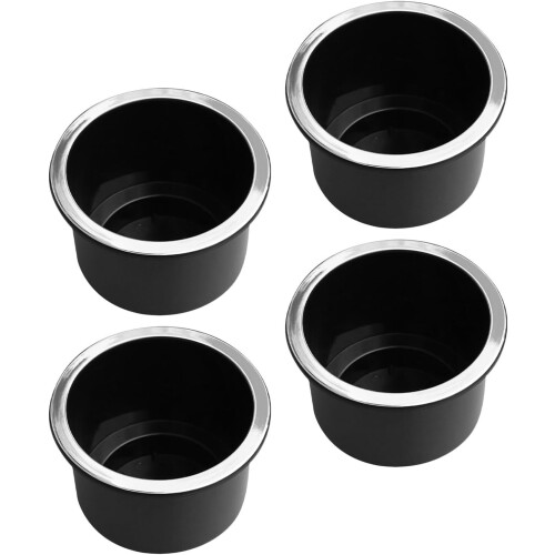 4pcs Car Interior Cup Holders Insert for Vehicle Center Console Cup Holder Upgrade Plastic Base