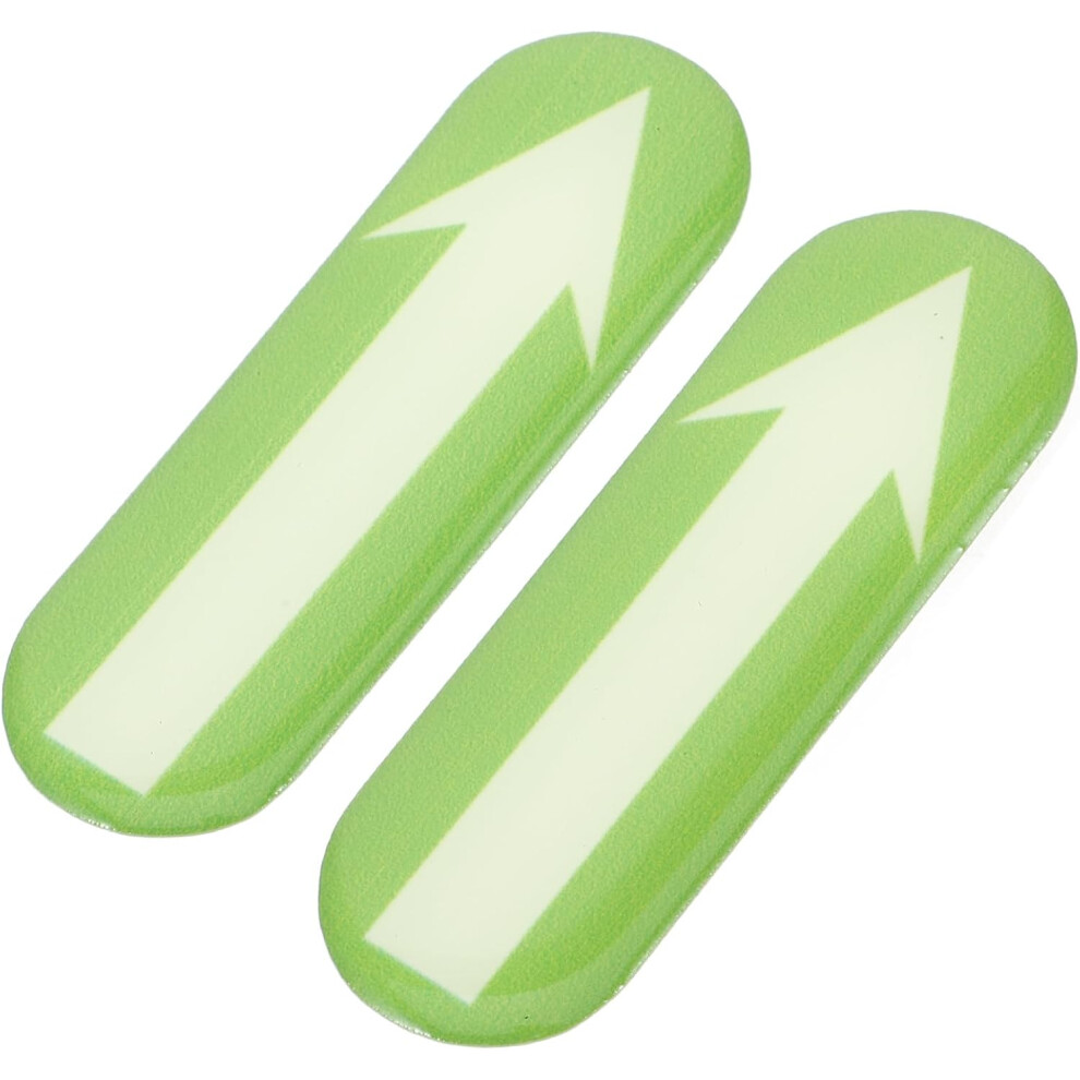 Luminous Arrow Stickers For Driving Direction Indication, Adhesive Glow In Arrow Decals, 1 Pair Car Safety Marking Stickers Dark 5455468518676