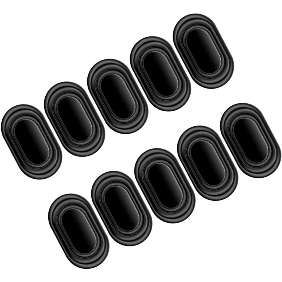 Car Door Bumper Guards 10Pcs Anti-Vibration Shock Absorber Pads Thickened Oval Silicone Car Door Shock Absorber 5455468440823