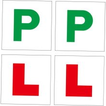 4er-Packung stark haftende Auto-Magnetbuchstaben mit Fahrschüler-Schild aus PVC