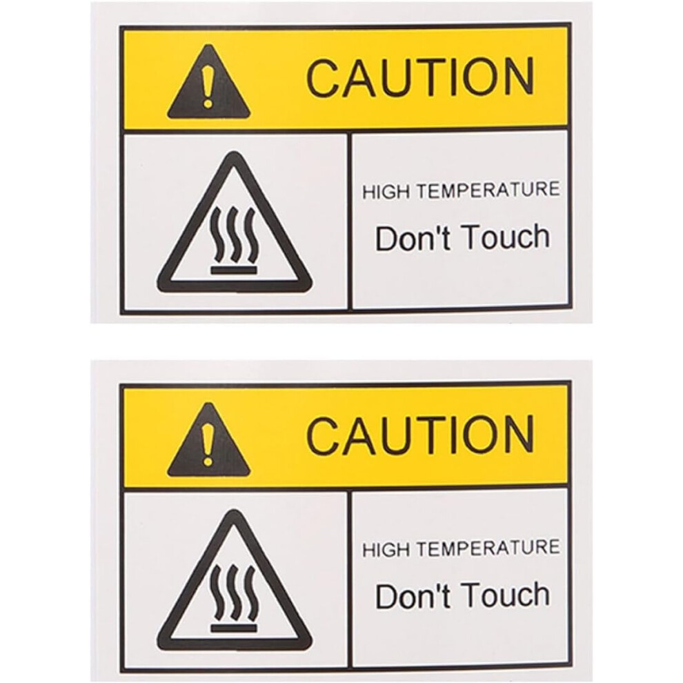 Hot Warning Signs Caution Hot Surface Stickers Safety Warning Decals For Industrial Equipment 5455468439216