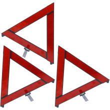 3pcs Reflective Triangle Emergency Stop Signs Car Warning Triangles Roadside Safety Reflectors