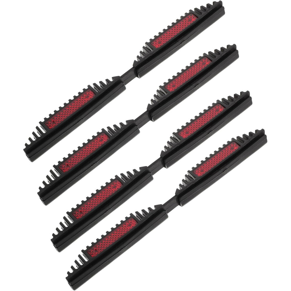 4Pcs Car Door Edge Guards Auto Side Door Protectors Reflective Anti-Collision Strips Universal Anti-Scratch Bumper Guards Red 5455468440946