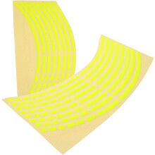 18-Zoll-Felgenaufkleber in reflektierendem, fluoreszierendem Gelb, wasserfest