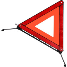 Opvouwbare noodwaarschuwingsdriehoek met reflector, veiligheidsdriehoek voor langs de weg, statief voor vroegtijdige waarschuwing.