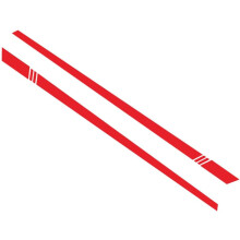 2 Stück 220 x 8 cm Autoaufkleber aus Vinyl, Seitenaufkleber, Rennstreifen, Außenzubehör für die Autodekoration
