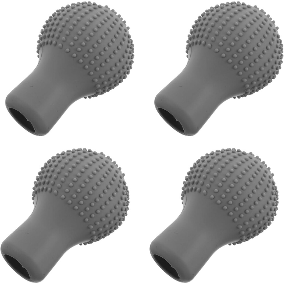 4Pcs Slip Gear Shift Cover Silicone Non-Slip Protector Shifter Sleeve Grey 5455468441042