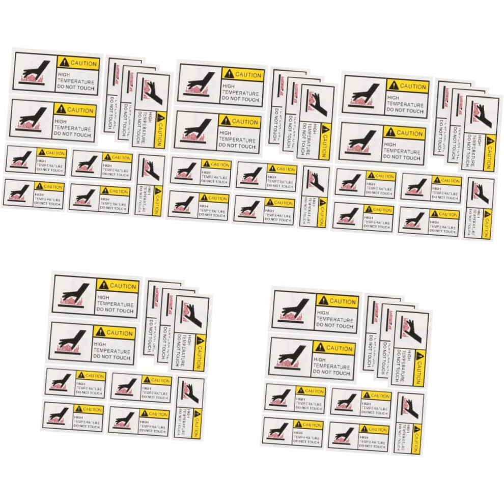 50Pcs Hot Surface Caution Sticker High Temperature Warning Label Safety Sticker 5455468440069