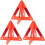 3Pcs Emergency Triangle Sign Reflective Roadside Warning Triangles 1