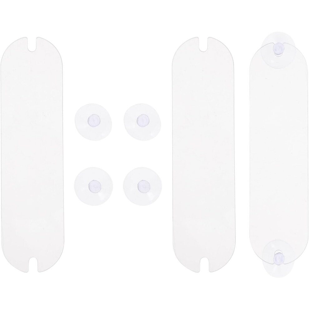 3Pcs Toll Pass Holder With Suction Cup Strips For Windshield Mounting, Acrylic Parking Permit Card Holder 5455468444173