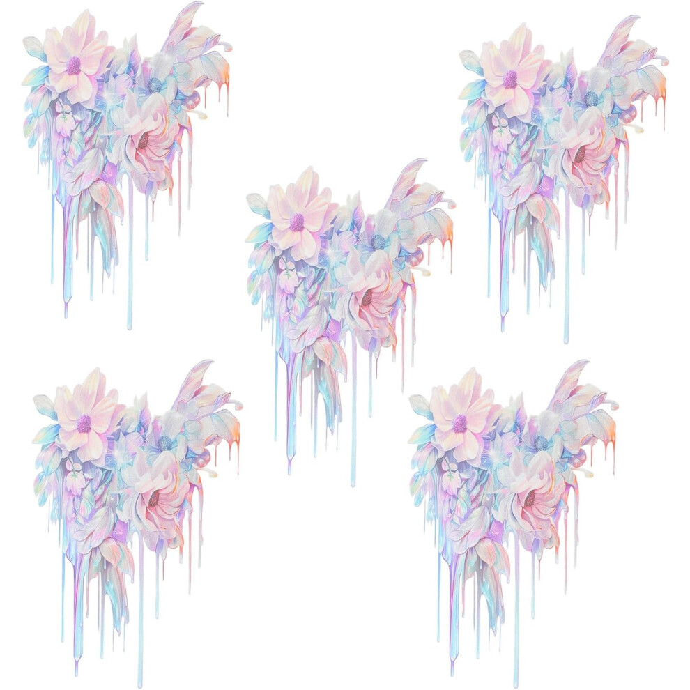 5Pcs Car Scratch Cover Decals Flower Graphics Auto Body Stickers Removable Scratch Sticker 5455468437205