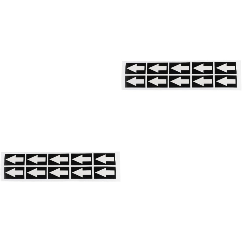 20Pcs Flow Direction Arrow Sticker Arrow Indicator Sticker For Window For Security For Label 5455468520112
