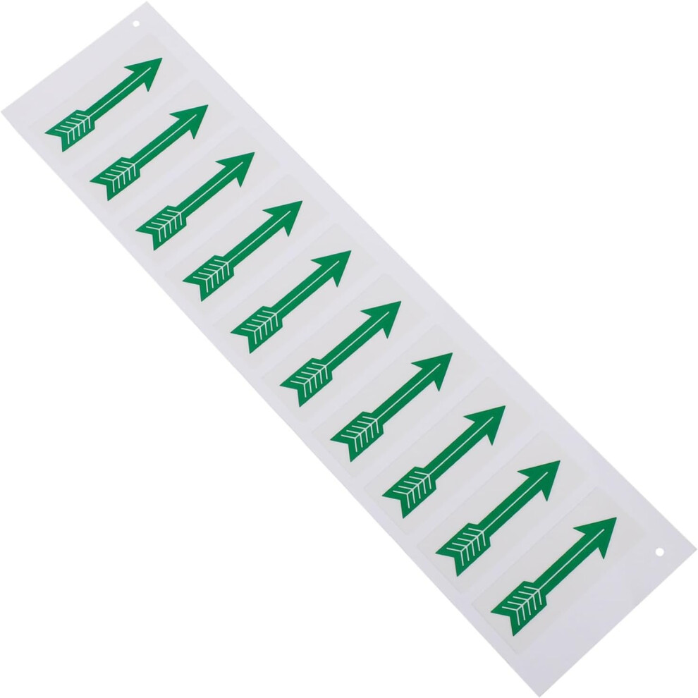 10Pcs Arrow Warning Sticker Arrow Indicating Direction Decals For Pipeline Direction Sticker For Warning And Caution Signs Green 8113854460943