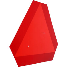 Reflektierendes Dreieck-Verkehrssicherheitsschild, rotes PVC, wetterbeständiges Warnschild für langsam fahrende Fahrzeuge und Lkw