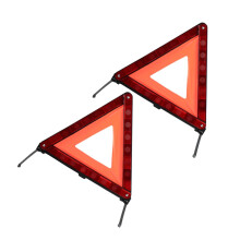 2-teiliges Notfall-Warndreieck-Set für den Straßenrand, reflektierendes Sicherheitsdreieck-Set für PKW, SUV, LKW und Motorrad