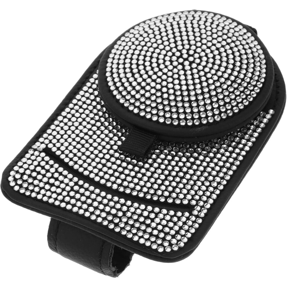 Car Sunglasses Clip Holder Bling Sunglasses Visor Clip For Car Eyeglasses Holder For Driving And Travel Black 5455468528378