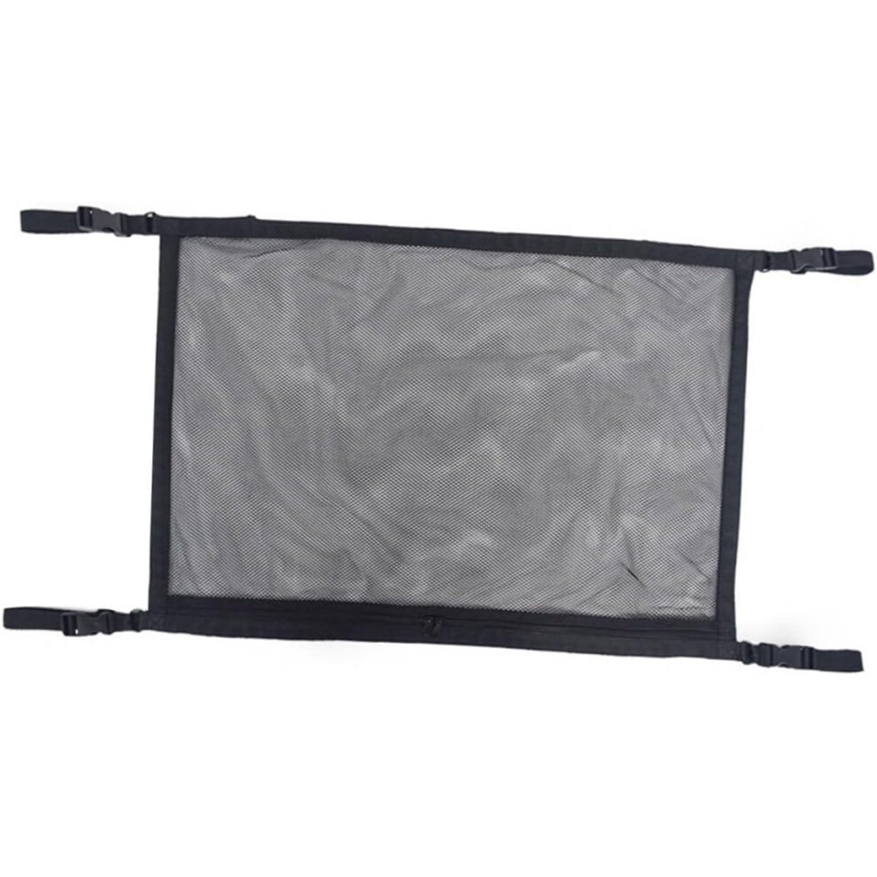Car Roof Storage Mesh Net Bag, Auto Hanging Pouch With Mesh Chain Pouch Black 5455468447518
