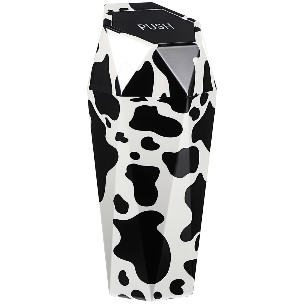 Car Trash Can Mini Trash Bin For Car Small Automotive Garbage Can Lid Use In Vehicle 5455468447037
