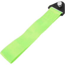 Car Tow Strap Trailer Belt with Metal Hooks Fluorescent Green Front Bumper Traction Rope Universal